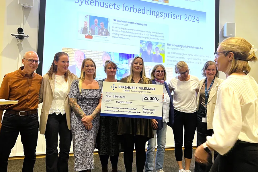 Poliklinikk psykose mottok forbedringsprisen 2024