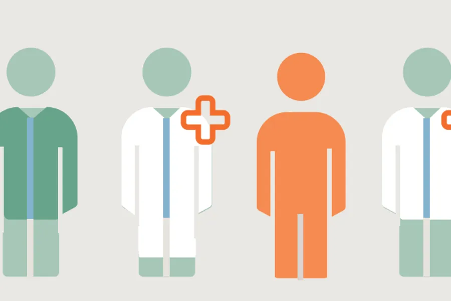 Illustrasjonsbilde av fire helsepersonell