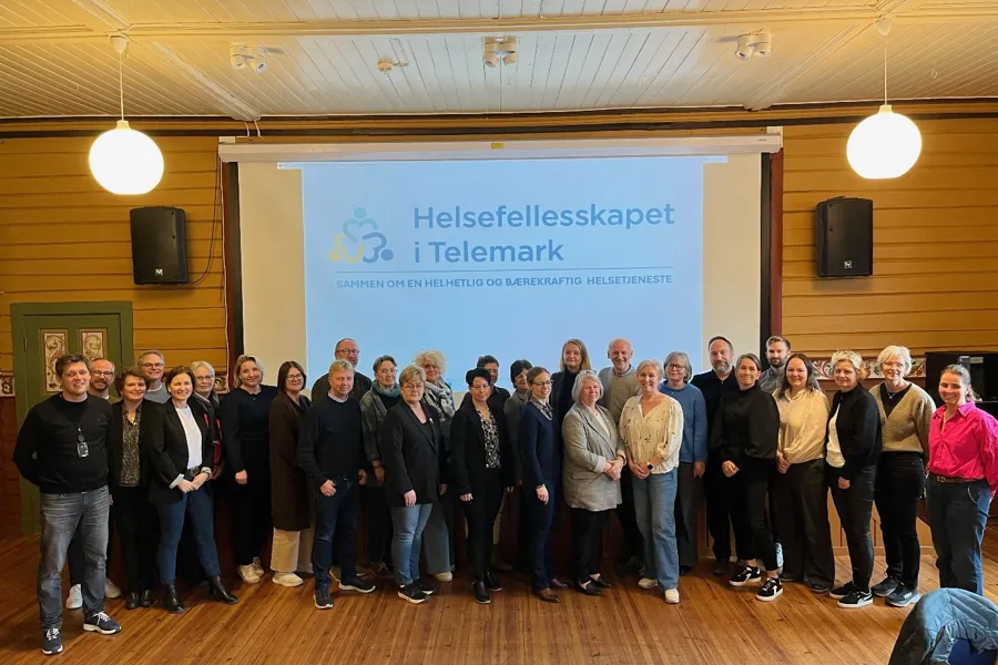 Gruppebilde under SSU-samling i Helsefellesskapet i Telemark