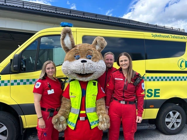 Maskoten Ambulotta skal bli TV-stjerne.