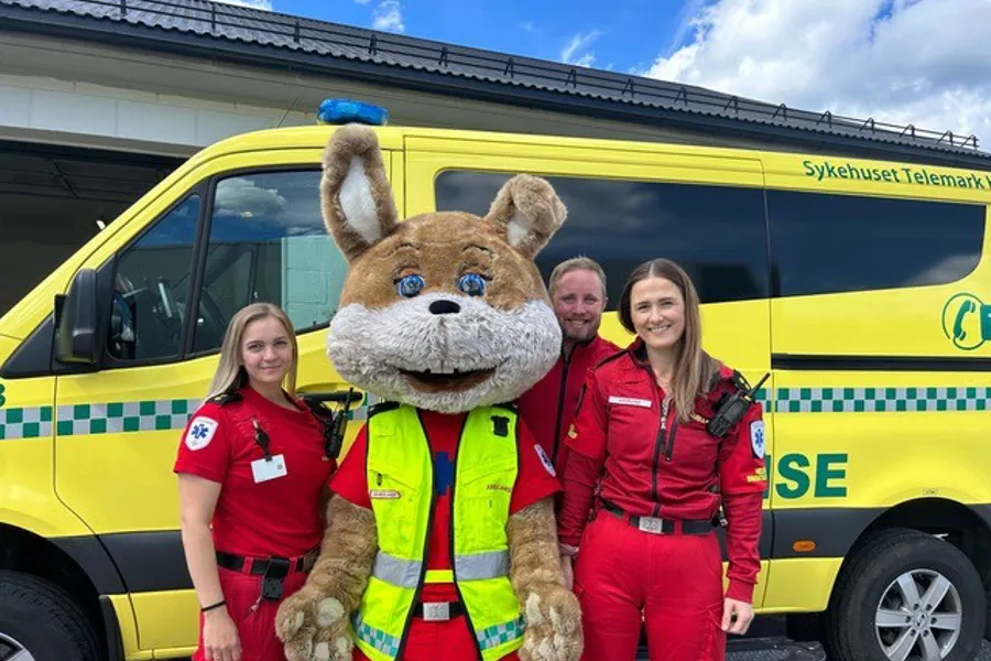 Maskoten Ambulotta skal bli TV-stjerne.