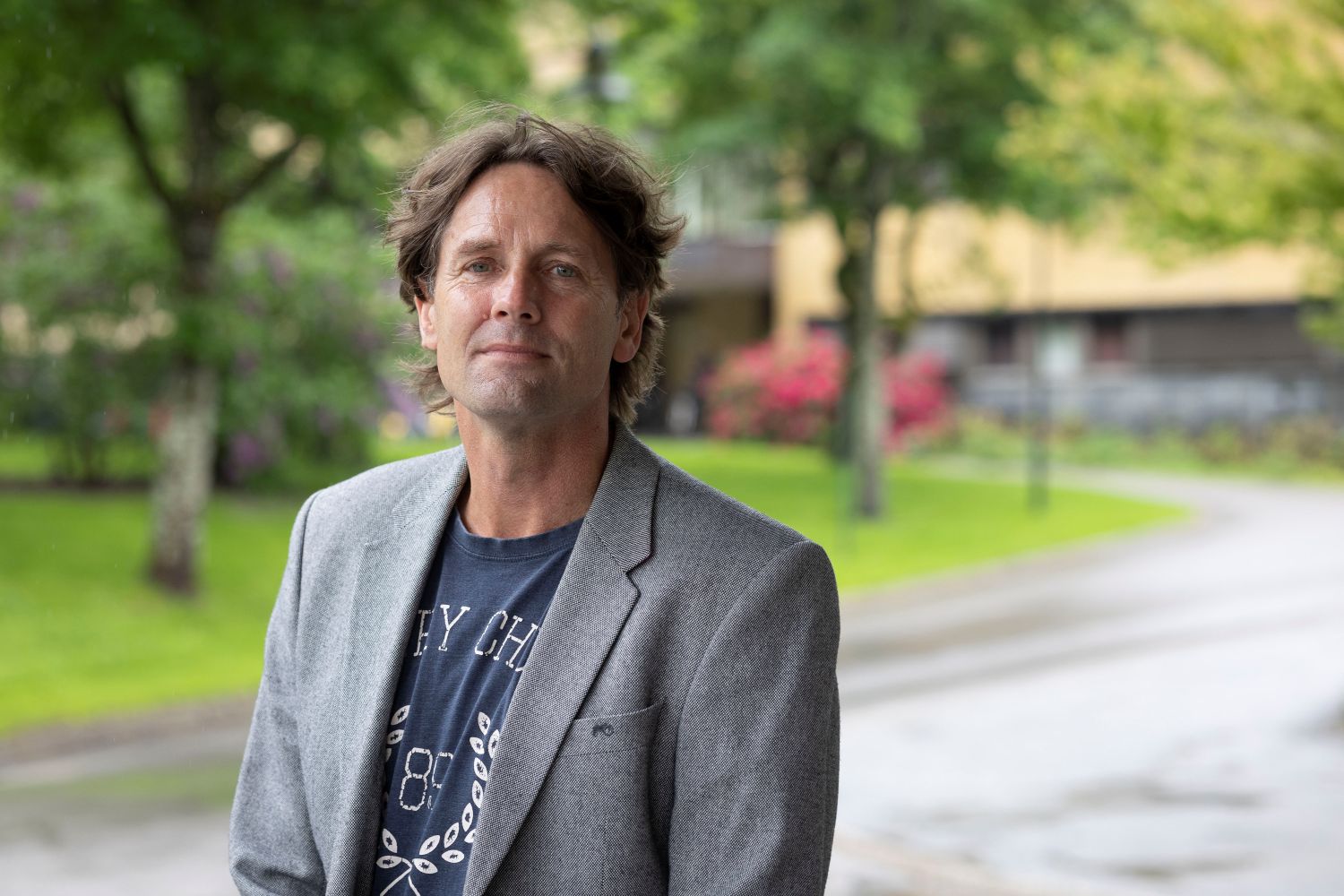 Kjetil Christensen utenfor sykehuset