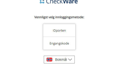 Innlogging til Checkware