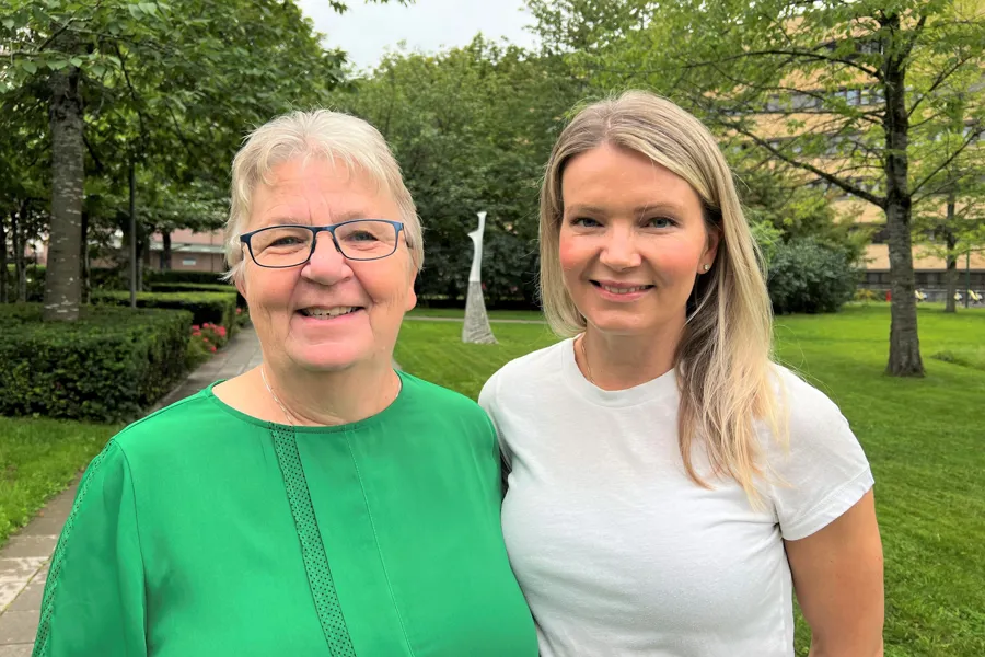 Marit Nåvik, prosjektleder Alderspsykiatrisk forskningsnettverk Telemark og Vestfold og Maria Krogseth, overlege og forsker