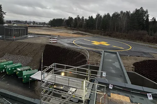 Helikopterplassen ved Sykehuset Telemark